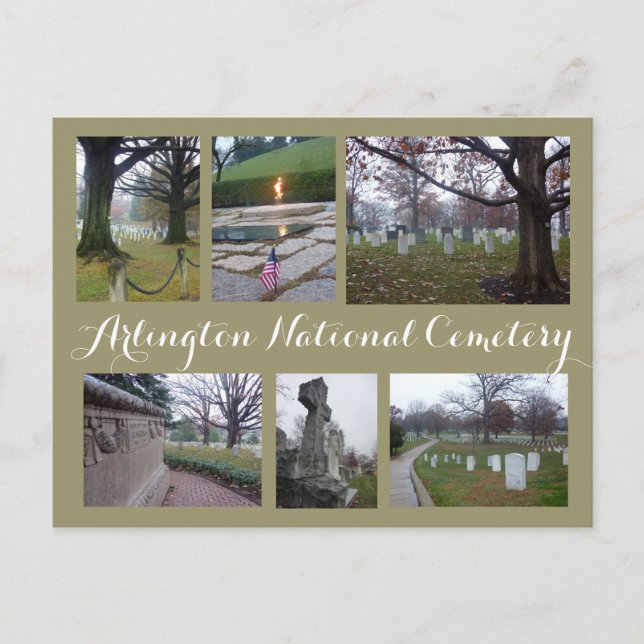 Arlington Cemetery Collage Vykort (Framsida)