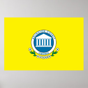 Arlington County flagga Poster