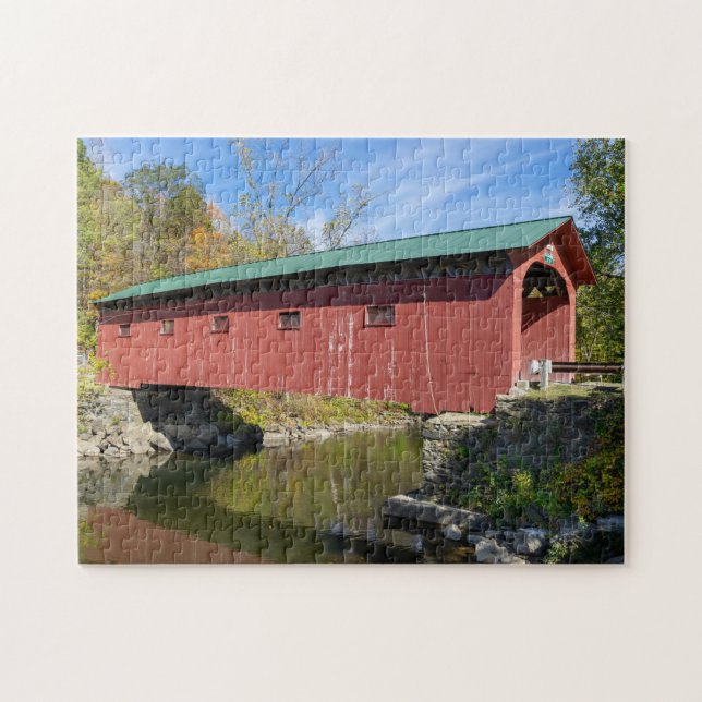 Arlington Covered Bridge in Vermont Pussel (Horisontell)