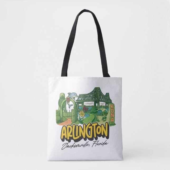 Arlington grannskap Tote Bag Tygkasse (Framsida)