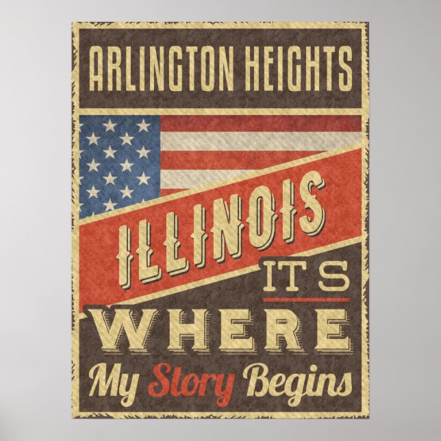 Arlington Heights Illinois Poster (Framsidan)