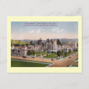 Arlington Hotel, Santa Barbara, Kaliforniens Vinta Vykort