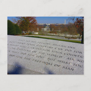 arlington jfk-minnesmärket vykort