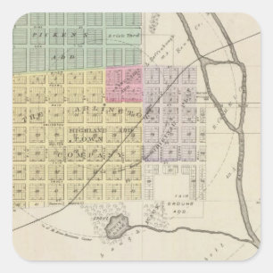 Arlington, Kansas Fyrkantigt Klistermärke