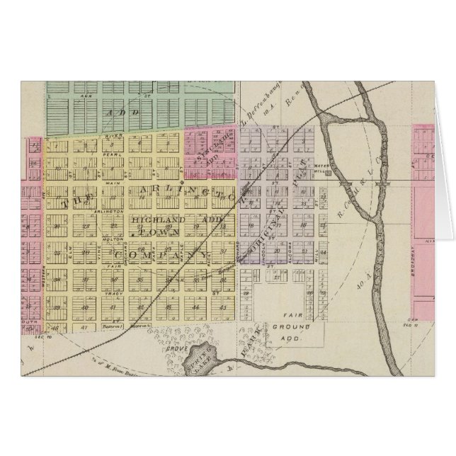 Arlington, Kansas Hälsningskort (Framsidan Horizontal)