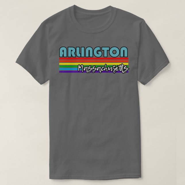 Arlington Massachusetts Pride Arlington LGBT Gift T Shirt (Design framsida)