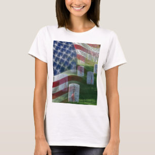 Arlington medborgarekyrkogård, amerikanska flagga tee