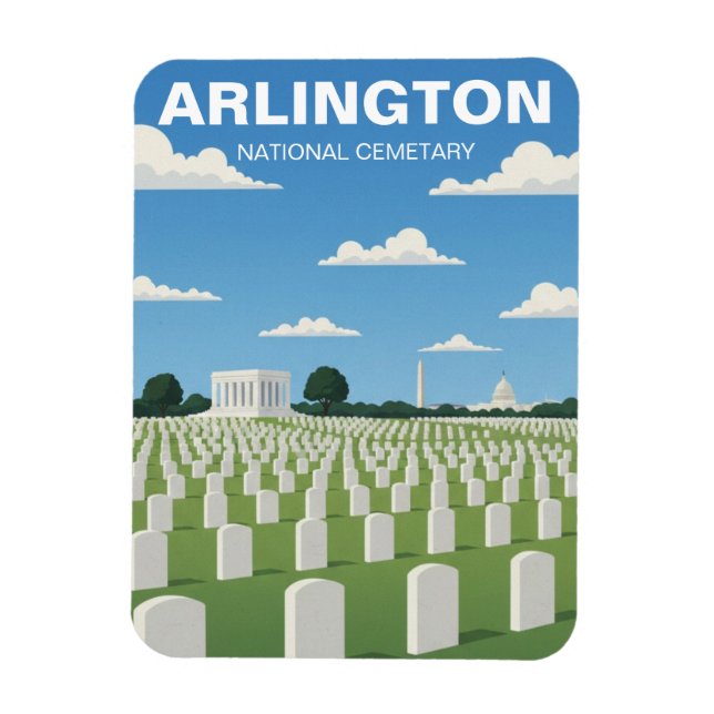 Arlington National Cemetary Virginia Resa Magnet (Vertikal)
