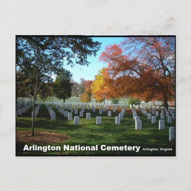 Arlington National Cemetery in Autumn Postcard Vykort (Framsida)
