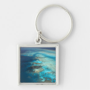 Arlington Reef, Great Barrier Reef Marine Park, Fyrkantig Silverfärgad Nyckelring