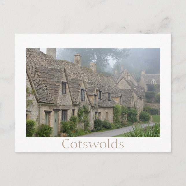 Arlington Row-husen, Bibury i Cotwets Vykort (Framsida)