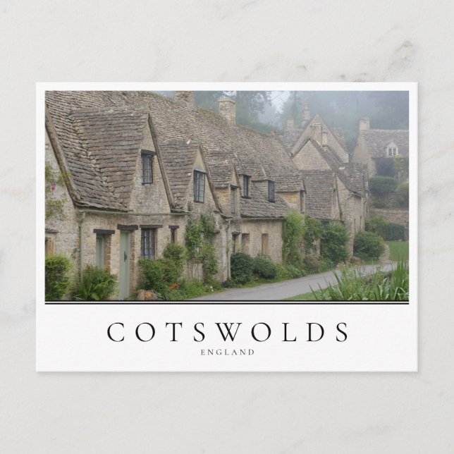 Arlington Row-husen, Bibury i Cotwets Vykort (Framsida)