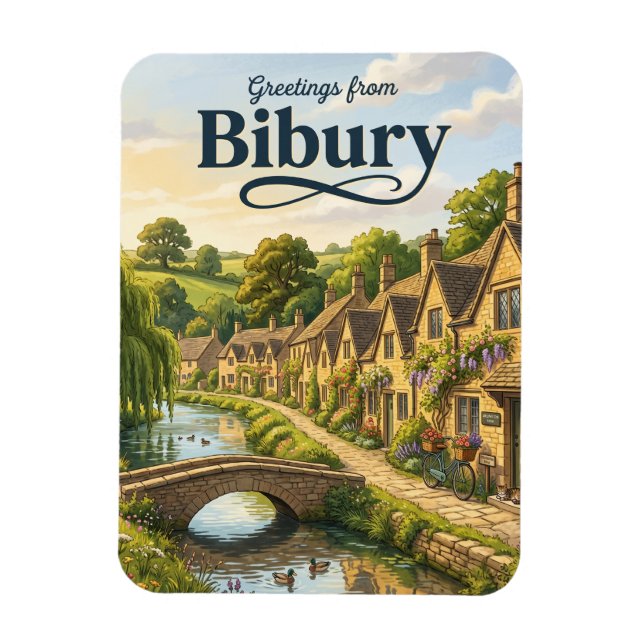 Arlington Row Storbritannien Magnet (Vertikal)