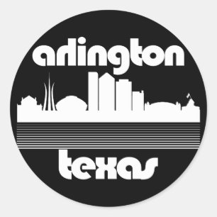 Arlington,Texas Runt Klistermärke