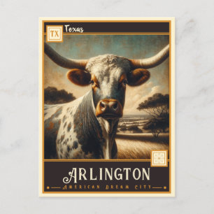 Arlington, Texas VINTAGE Vykort