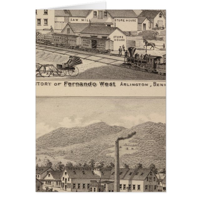 Arlington Vermont Hälsningskort (Framsidan)