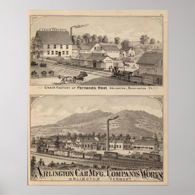 Arlington Vermont Poster (Framsidan)
