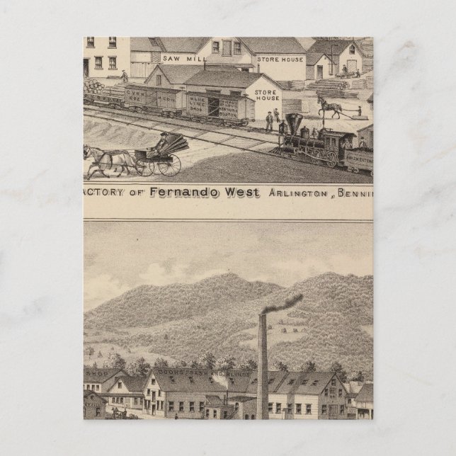 Arlington Vermont Vykort (Framsida)