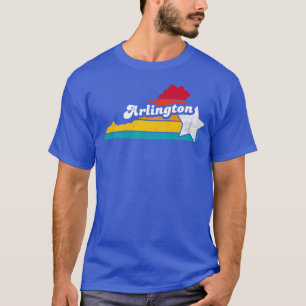 Arlington Virginia Vintage Distress Souvenir 2 T Shirt