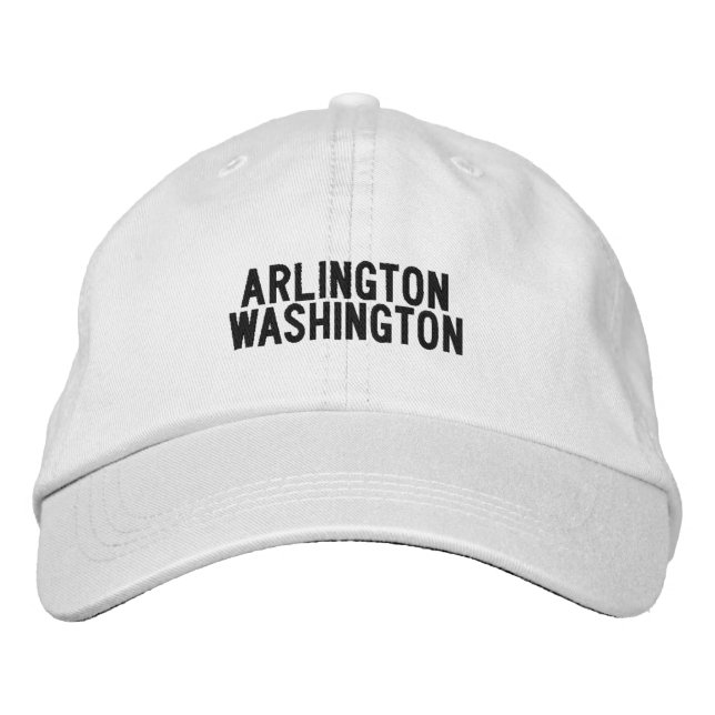 Arlington Washington Hat Broderad Keps (Framsida)