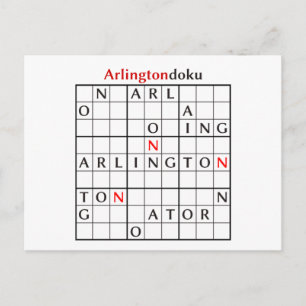 arlingtondoku vykort