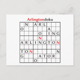 arlingtondoku vykort