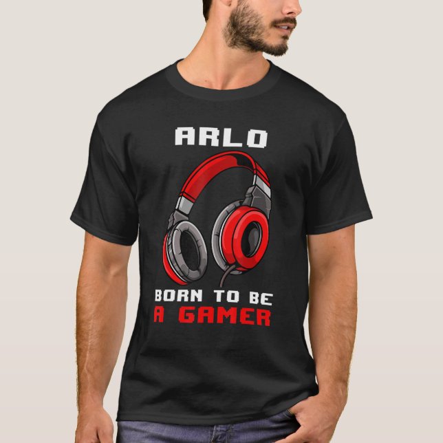 Arlo Born är en Personlig för spel T Shirt (Framsida)