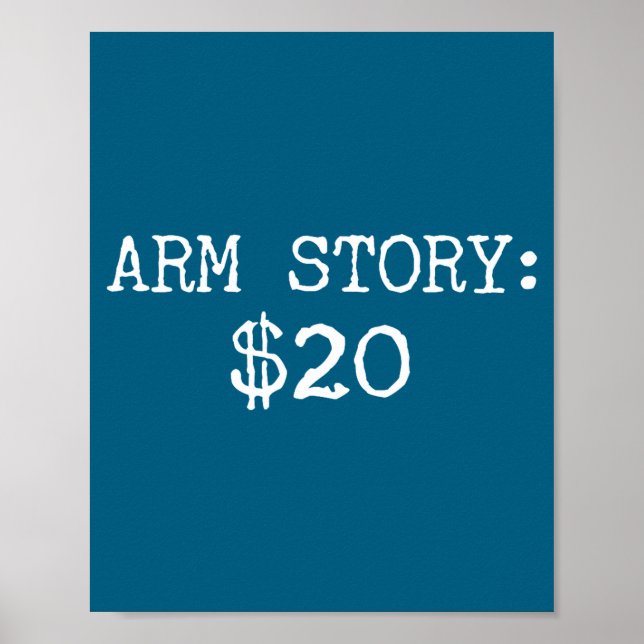 Arm Amputee Funny Gift Humor Missing Limb Quote  Poster (Framsidan)