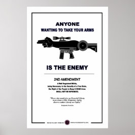 Arm - andra ändringen poster