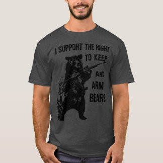 Arm Bears Funny Hunting Sayed varg för militär jak T Shirt