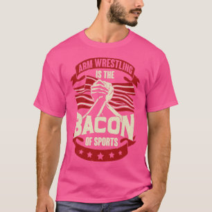 Arm brottning är bakgrunden till sport 1 t shirt