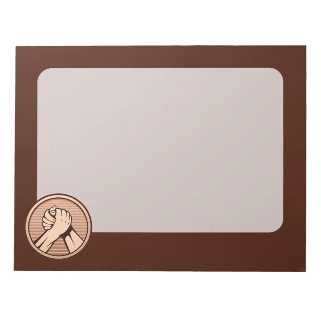 Arm brottning Bronze Anteckningsblock (Framsida)