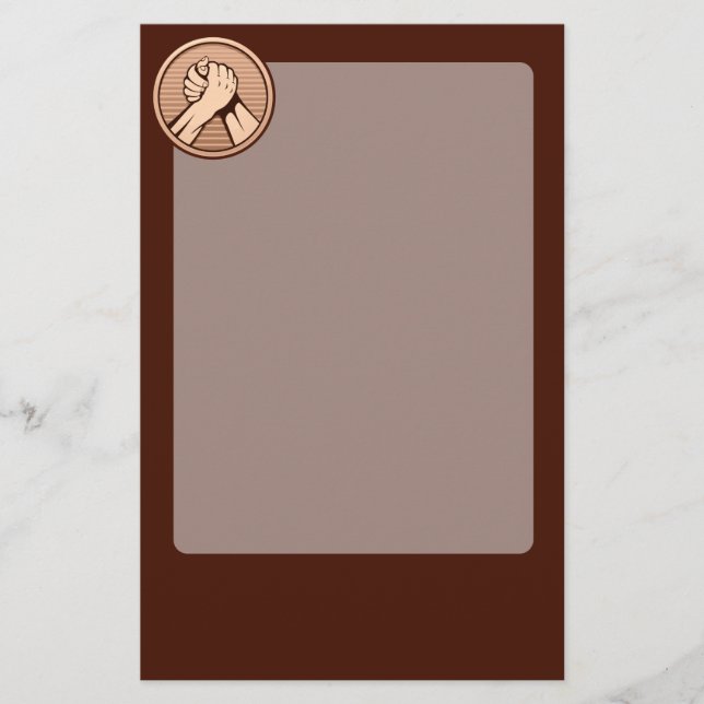 Arm brottning Bronze Brevpapper (Framsida)