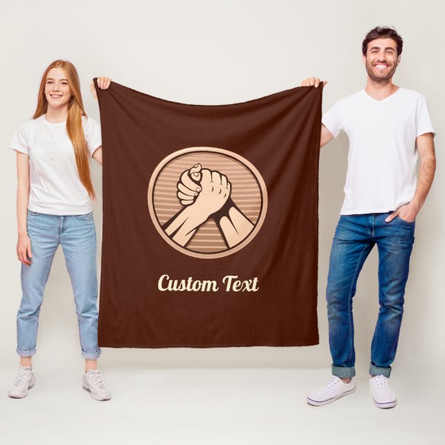 Arm brottning Bronze Fleecefilt (På plats)