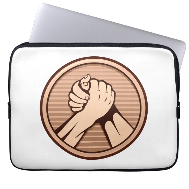 Arm brottning Bronze Laptop Fodral (Framsidan)