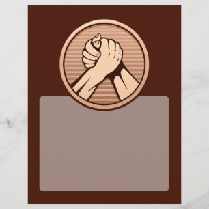 Arm brottning Bronze Reklamblad