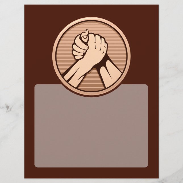 Arm brottning Bronze Reklamblad (Baksidan)