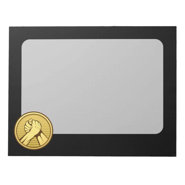 Arm, brottning Guld Anteckningsblock (Framsida)