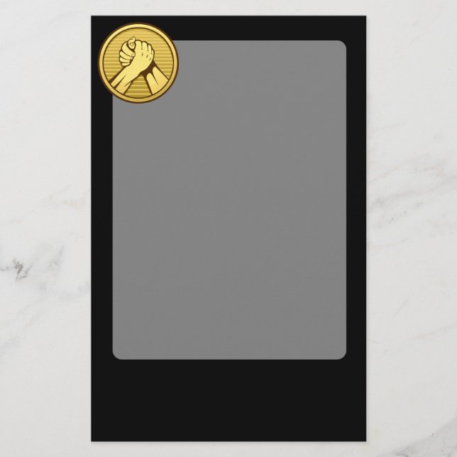 Arm, brottning Guld Brevpapper (Framsida)