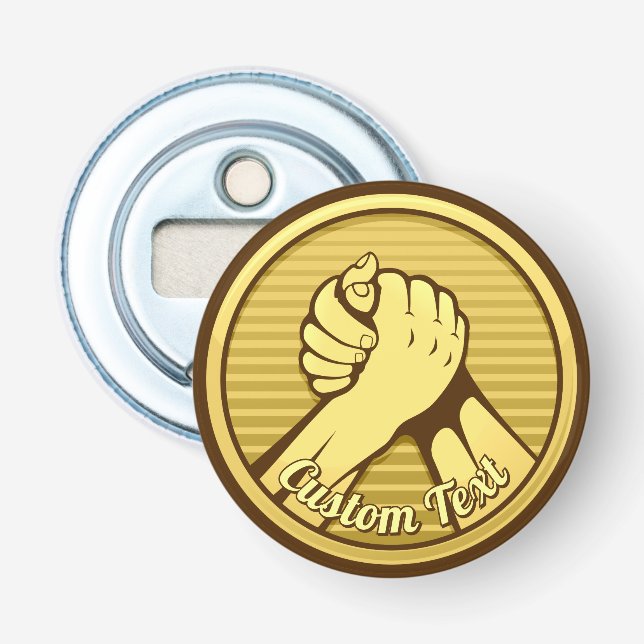 Arm, brottning Guld Flasköppnare (Framsidan)