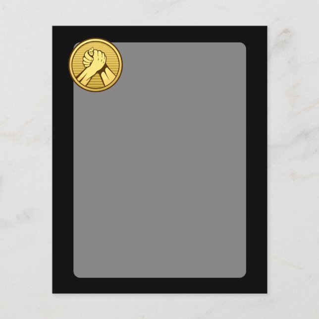 Arm, brottning Guld Flygblad (Framsidan)