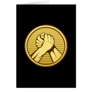 Arm, brottning Guld OBS Kort