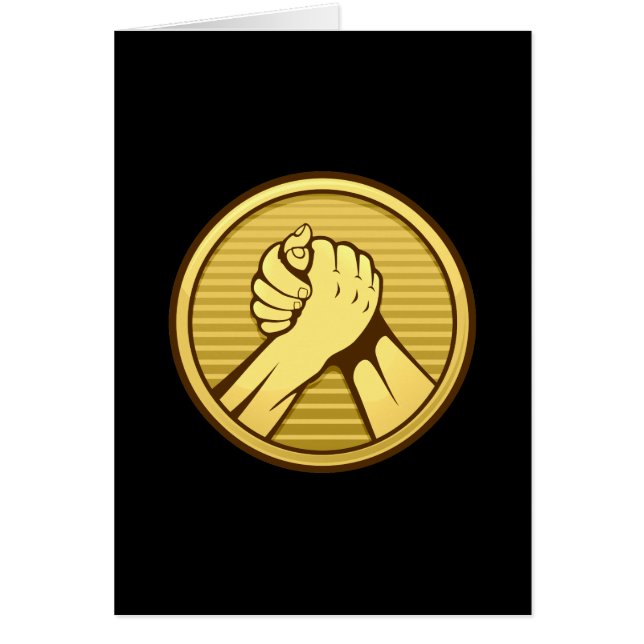 Arm, brottning Guld OBS Kort (Framsidan)