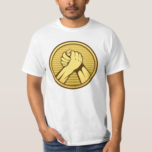 Arm, brottning Guld T-shirt (Framsida)
