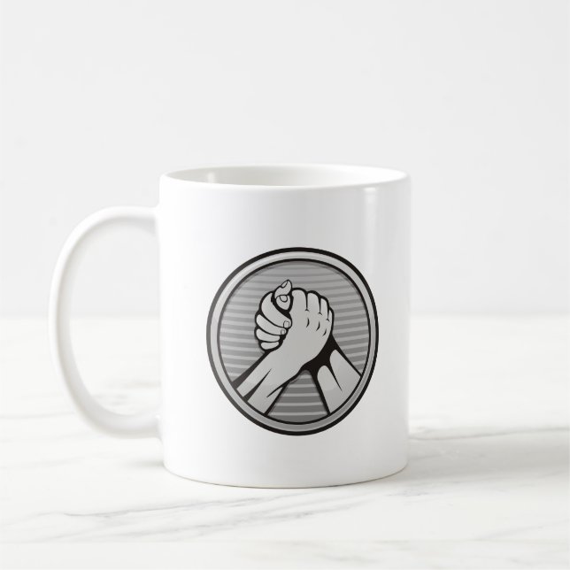Arm, brottning Silver Kaffemugg (Vänster)