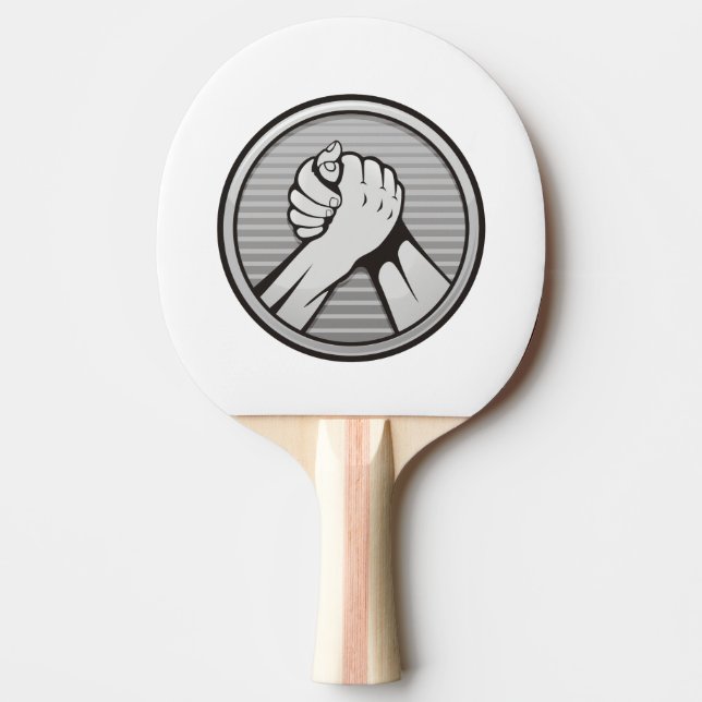 Arm, brottning Silver Pingisracket (Framsidan)