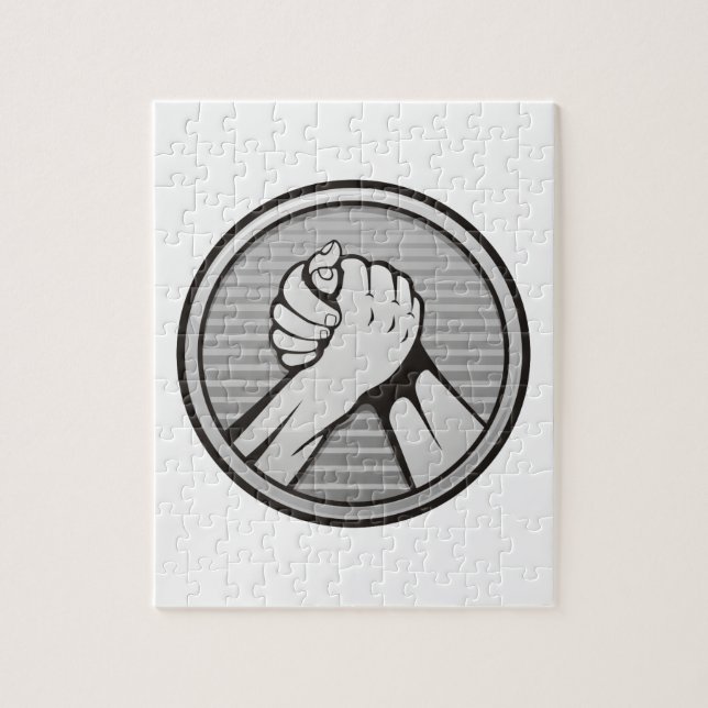 Arm, brottning Silver Pussel (Vertikal)