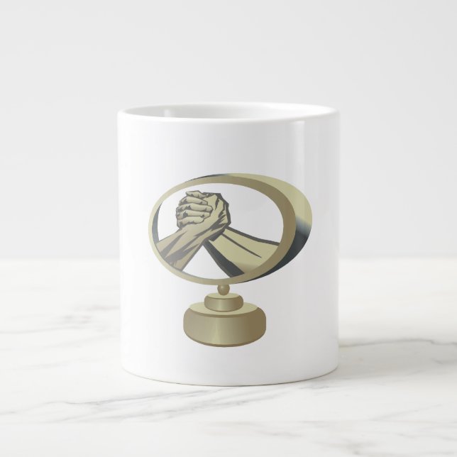Arm brottningsTroféer Jumbo Mugg (Framsidan)