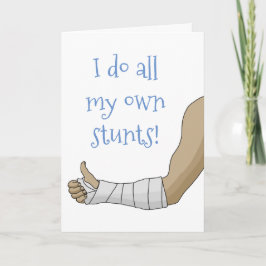 Arm Cast lustigt att jag gör mina egna bedövningar Kort