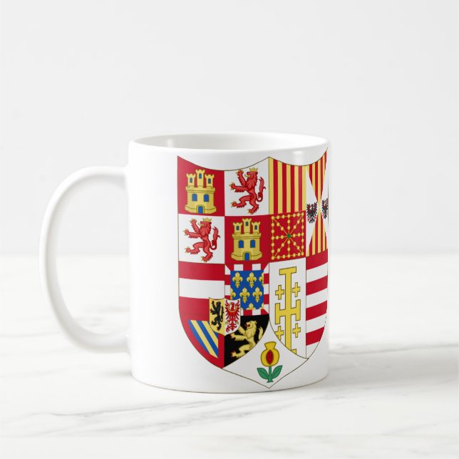 Arm Charles V Heliga Roman Emperor Kaffemugg (Vänster)